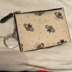 Coach key ring and ID case